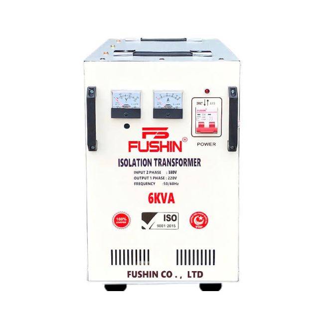 Biến áp cách ly 2Pha 380V ra 1Pha 220V - 6KVA Fushin