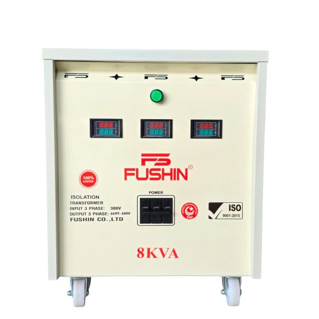 Biến áp Cách ly 3P 380V ra 460V, 480V - 8KVA