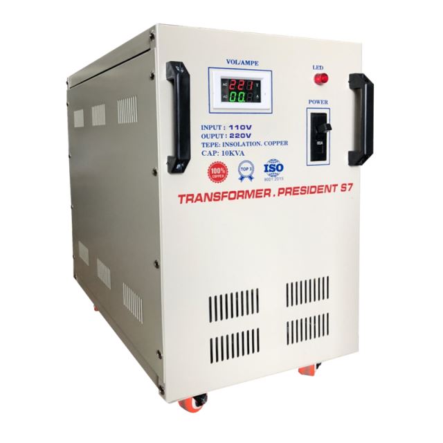 Biến áp đổi nguồn 110V ra 220V - 10KVA Dây đồng