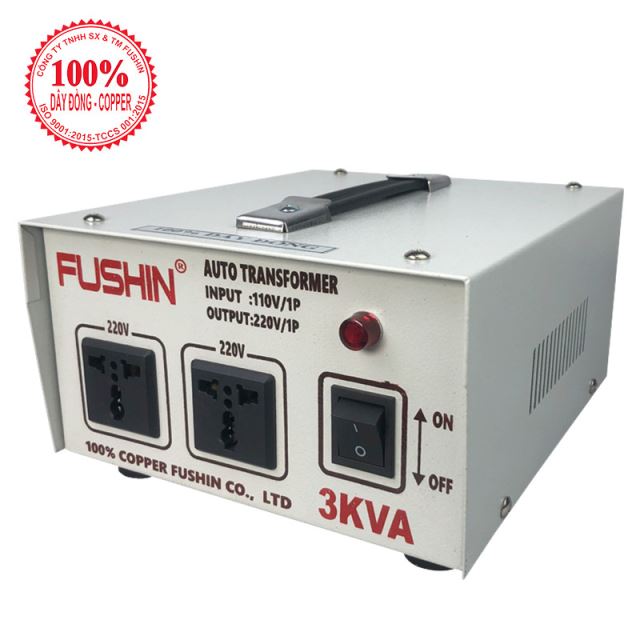 Đổi nguồn 110V ra 220V - 3KVA Dây đồng