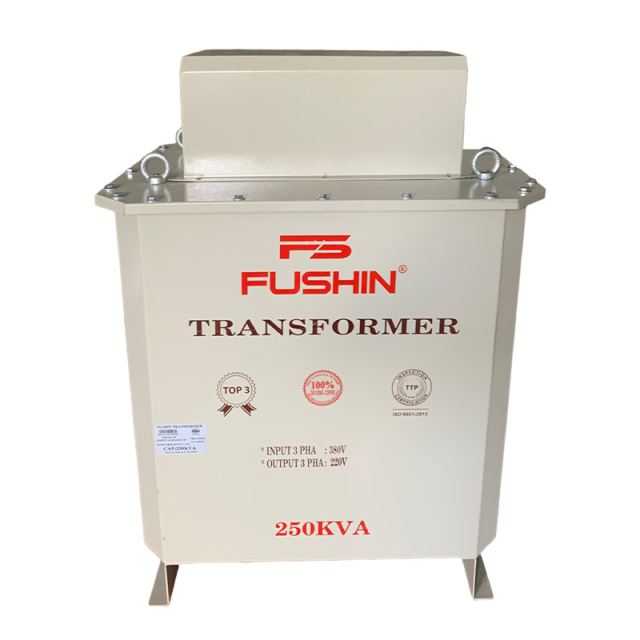 Biến áp Ngâm dầu - 250KVA 380V/220V/200V Fushin