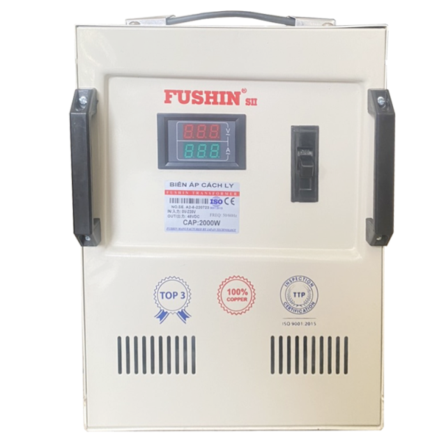 Biến áp nguồn DC vào 220V ra 48VDC - 2KVA Fushin