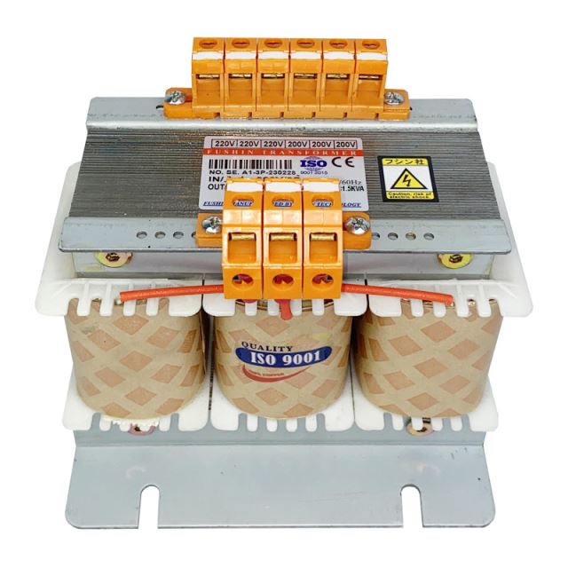 Biến áp Trần 3Pha - 1.5KVA 380V/220V/200V Dây đồng