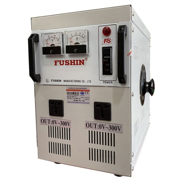 Biến áp Vô cấp 1 Pha 0V ~ 250V - 2KVA Fushin