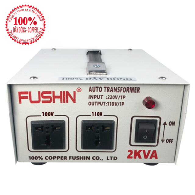 Đổi nguồn 220V ra 110V - 2KVA Dây đồng