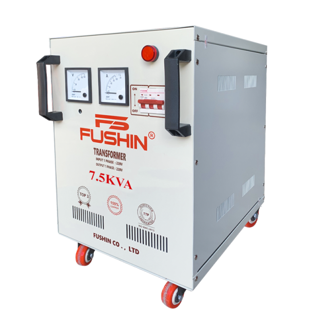 Đổi nguồn Cách ly - 7.5KVA 220V ra 110V 220V Dây đồng