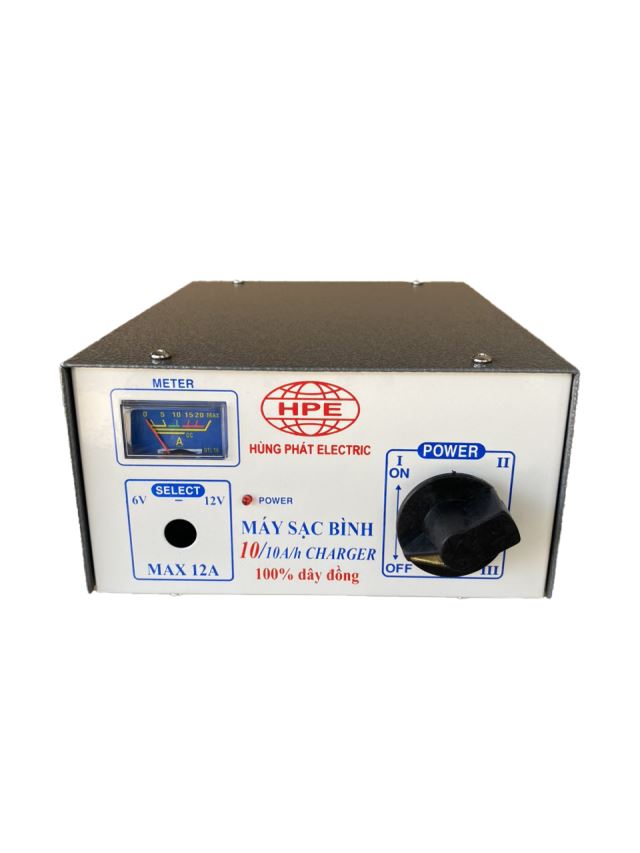 Máy sạc tăng giảm 12VDC - 10A Dây đồng