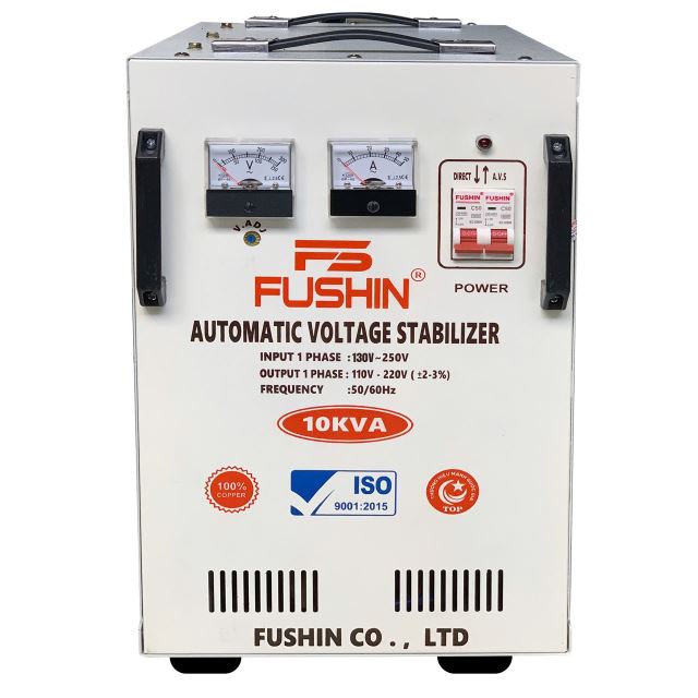 Ổn áp 1 Pha - 10KVA dải 130V đến 250V Fushin