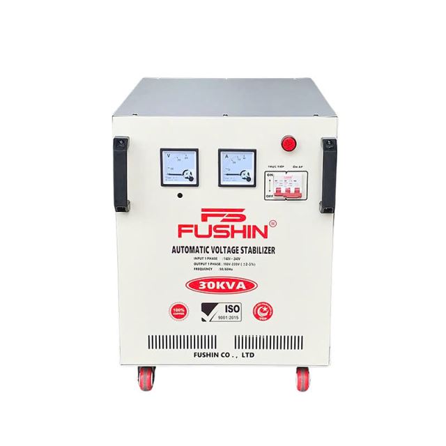 Ổn áp 1 Pha - 30KVA dải 140V~240V Ra 110V-220V