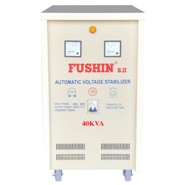 Ổn áp 1 Pha - 40KVA dải 130V đến 250V Fushin