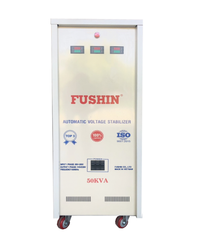 Ổn áp 1 Pha - 50KVA Dải 90V ~ 250V Fushin