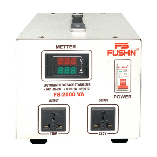 Ổn áp 1Pha - 2KVA Dải 90V đến 250V Fushin