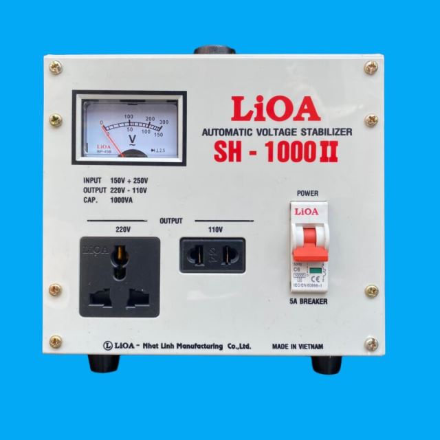 Ổn áp 1Pha Lioa - SH 1000VA dải 150V ~ 250V