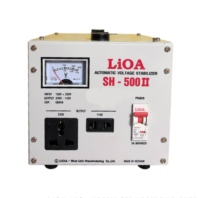 Ổn áp 1Pha Lioa - SH 500VA dải 150V ~ 250V