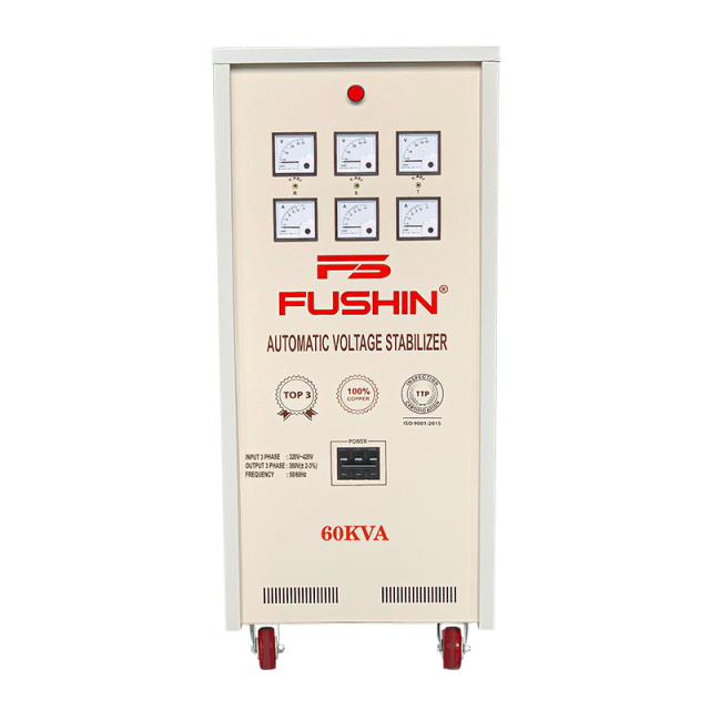 Ổn áp 3 pha - 60KVA Dải 320V ~ 420V Ra 380V Fushin