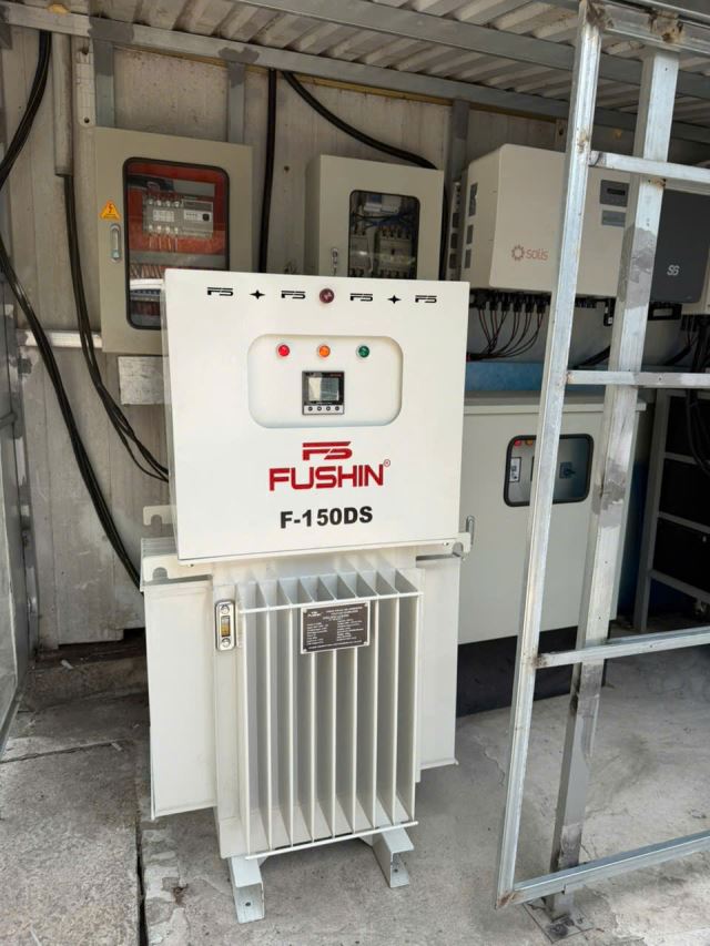Ổn áp Ngâm dầu - 150KVA cho điện NL mặt trời