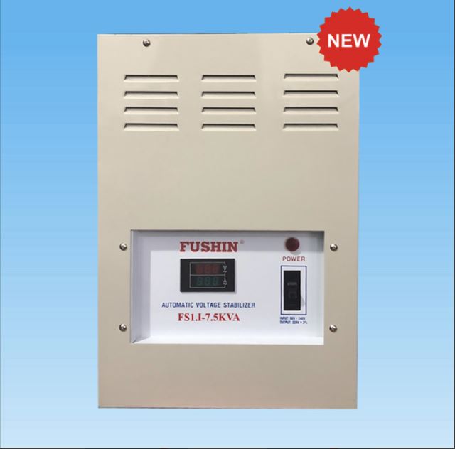 Ổn áp Treo tường - 7.5KVA Dải 90V ~ 250V Fushin