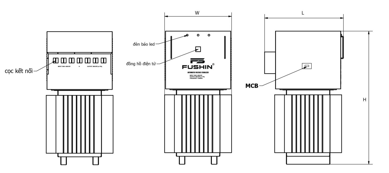 Ổn áp ngâm dầu 3 pha 100KVA