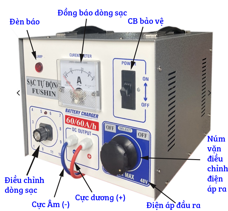 Cách sử dụng sạc Ắn quy xe nâng đem lại hiệu quả và bảo vệ Ắc quy của bạn