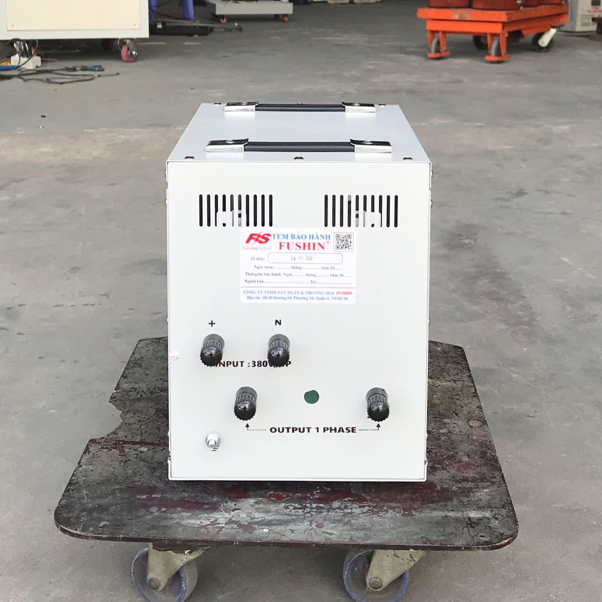 Biến áp cách ly 2Pha 380V ra 1Pha 220V - 6KVA Fushin