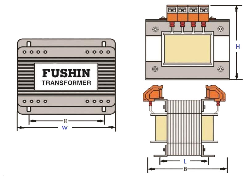 Biến áp nguồn DC vào 220V ra 24VDC - 250VA Fushin